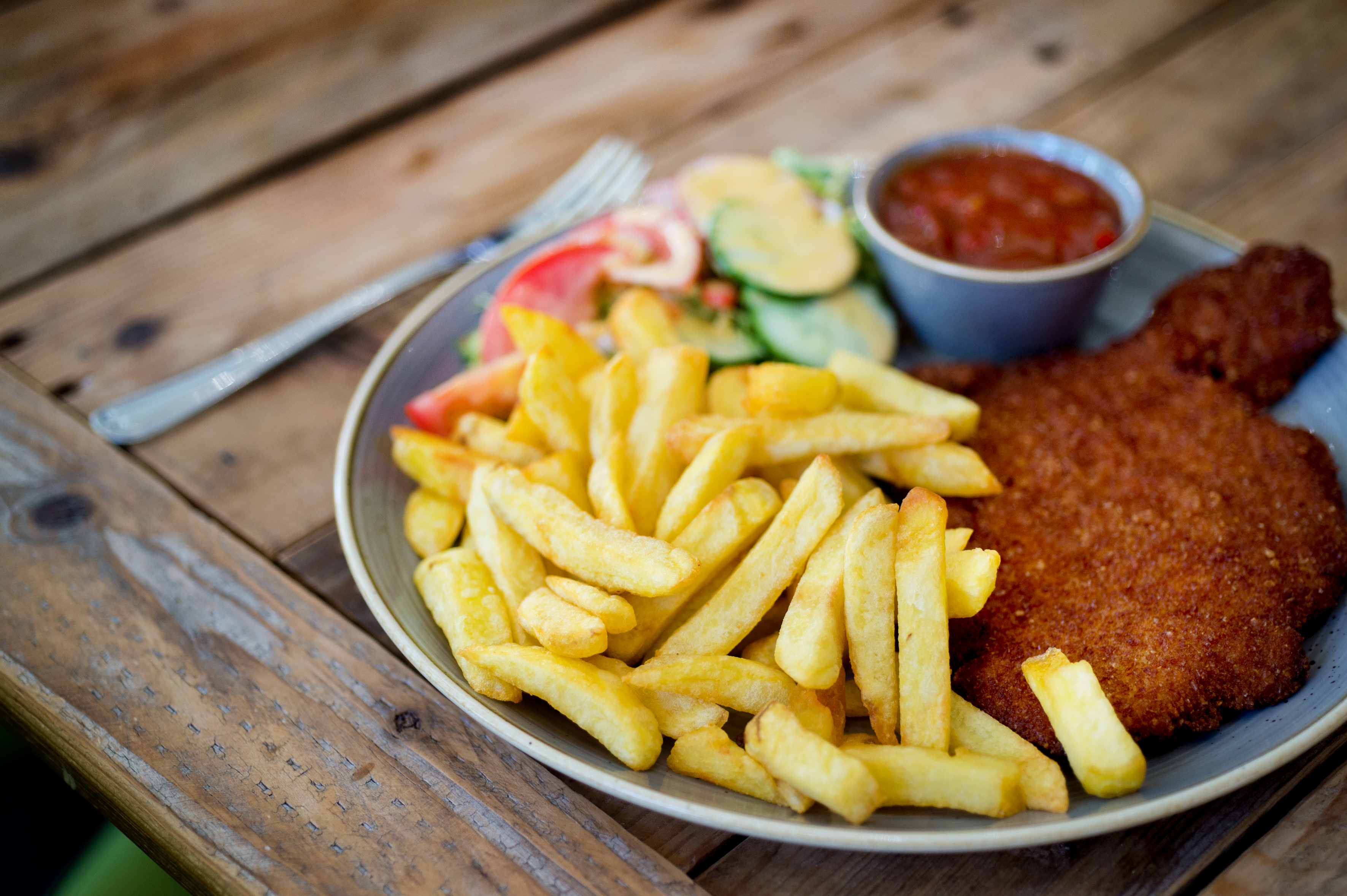 Verse friet maaltijd